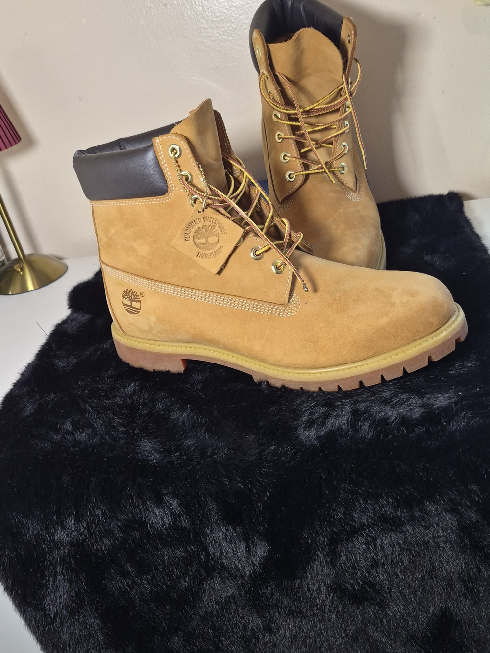 Timberland Men’s 6-Inch Premium Waterproof Boots Wheat - Size 13M (10061)